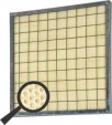 Фильтр воздушный панельный грубой очистки с фильтровальным материалом из полиуретана ФВП-ппу