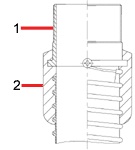 Конструкция соединения металлического резьбового Combiflex metal male threaded socket