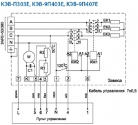 Электрические схемы завес КЭВ-П303Е