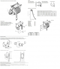 Инструкция по мантажу втяжной катушки с механическим приводом SER