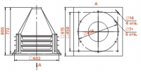 Габаритные размеры вентилятора КРОС-4-ДУ