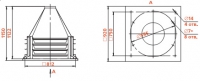 Габаритные размеры вентилятора КРОС-5,6-ДУ