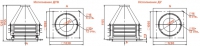 Габаритные размеры вентилятора КРОС-8-ДУ