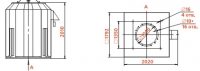 Габаритные размеры вентилятора КРОВ-11,2-ДУ