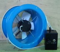 Вентилятор ВО 18-270-1,6 с регулятором скорости вращения РСВ-3. Вид сзади