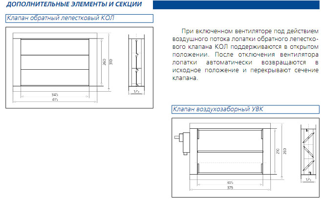 Дополнительные элементы и секции кондиционера Airmate-800