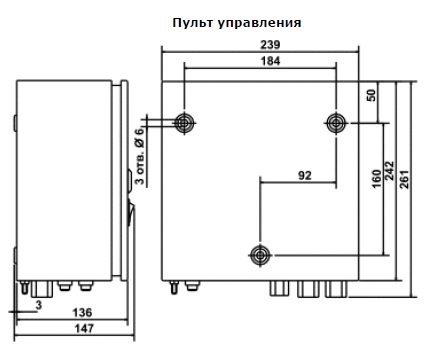 Пульт управления вытяжного устройства «KUA-M-SP»