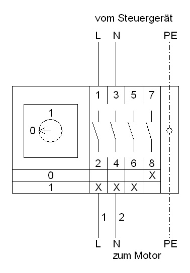 Схема подключения REV-3POL