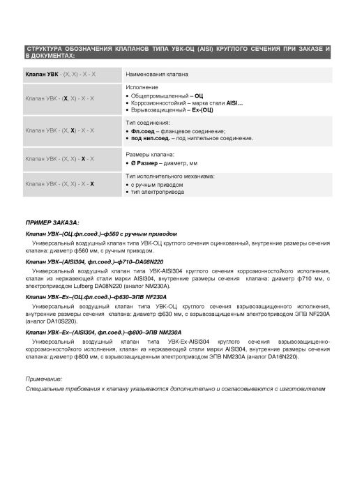 Условное обозначение